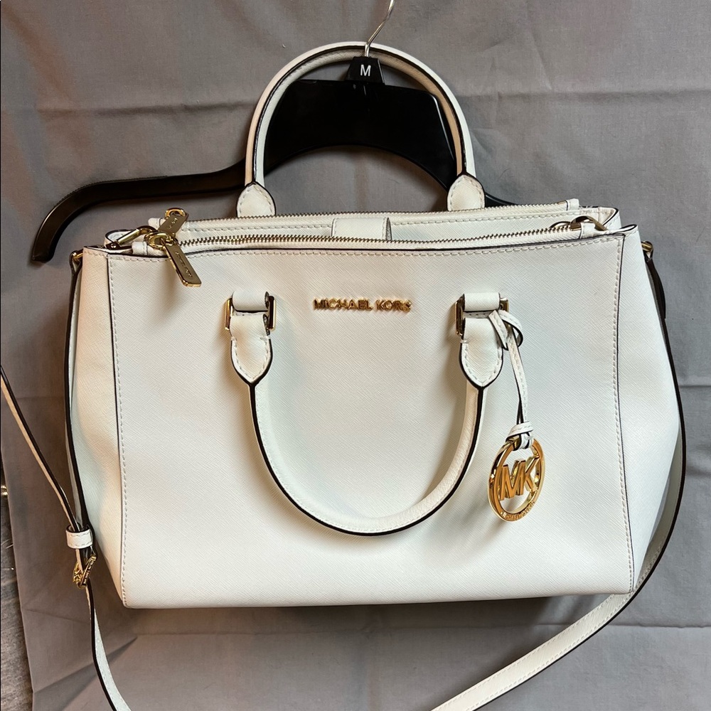Michael Kors Sutton Satchel White